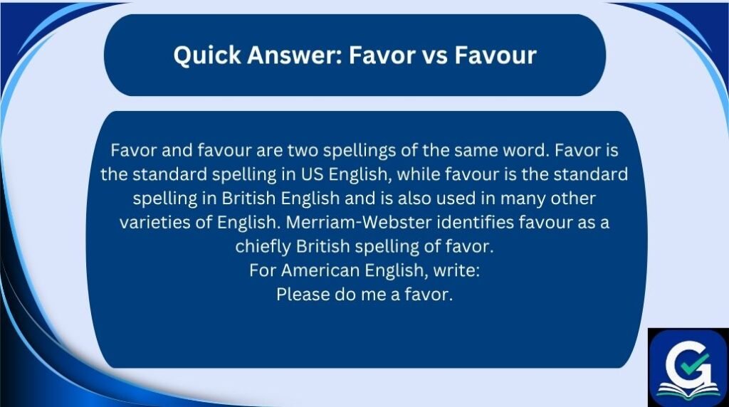 favor vs favour