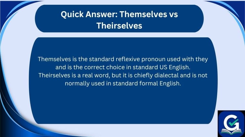 themselves vs theirselves