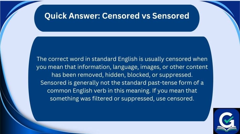 censored vs sensored