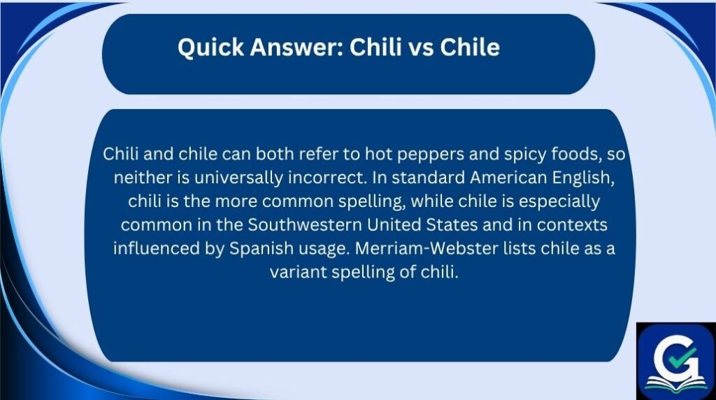 chili vs chile