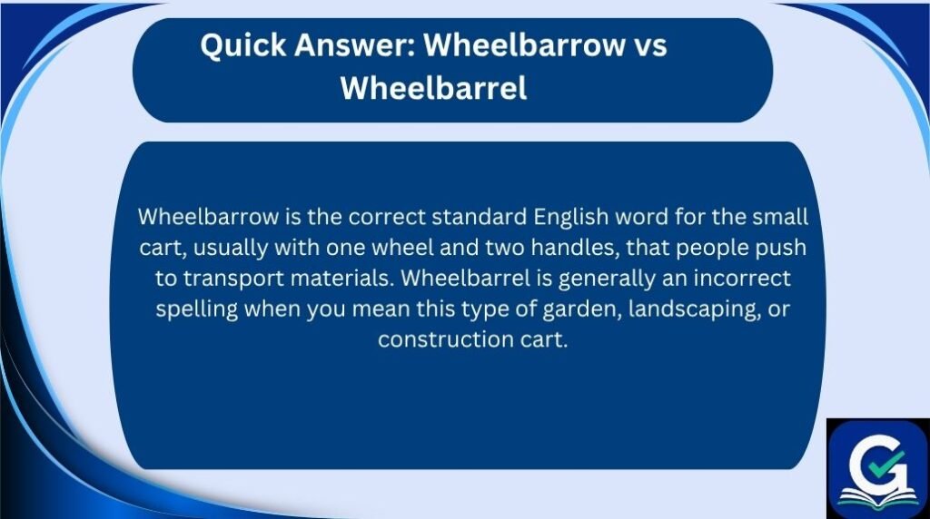 wheelbarrow vs wheelbarrel