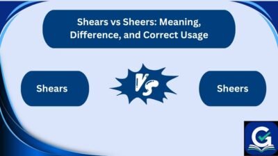 shears vs sheers