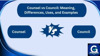 counsel vs council