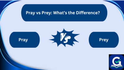 pray vs prey