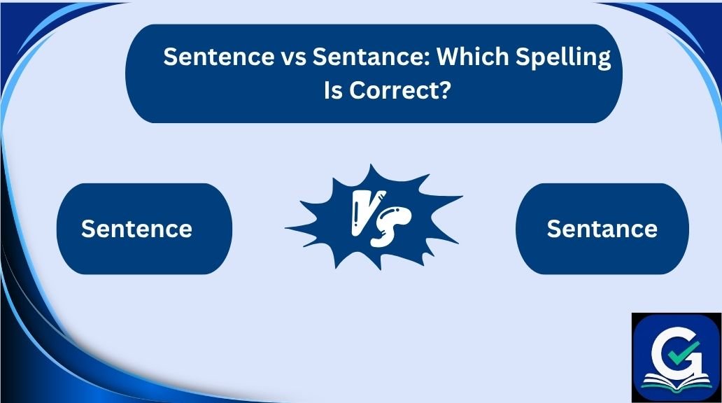 sentence vs sentance